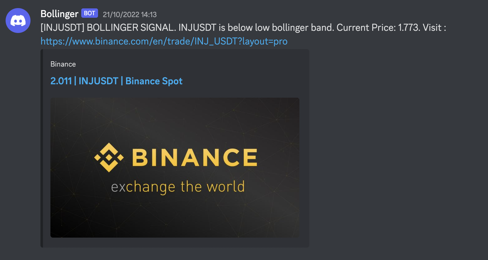 Crypto trading alert binance